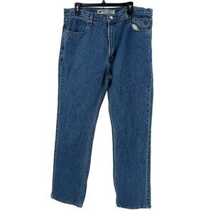 Harley-Davidson Mens Blue Denim Jeans 38x34 Straight Fit Classic Style Genuine